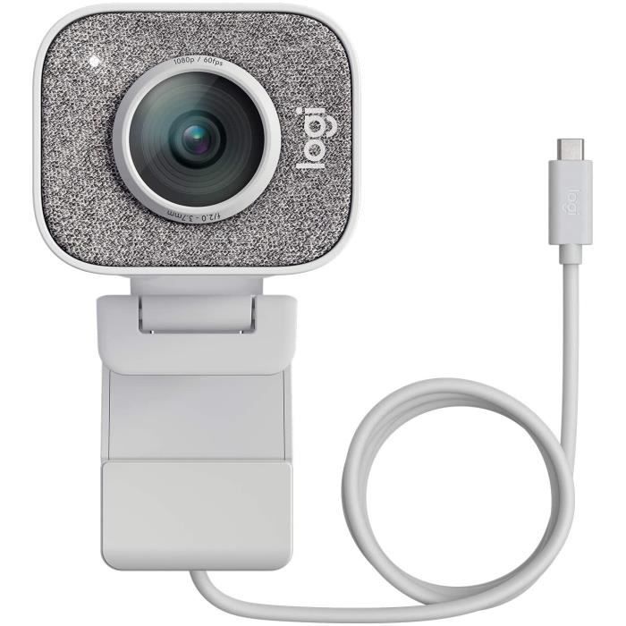 Logitech Streamcam Webcam avec USB-C Pour Le Streaming Et La Création De Contenu, Vidéo Verticale Full HD 1080p, Double Fixation De