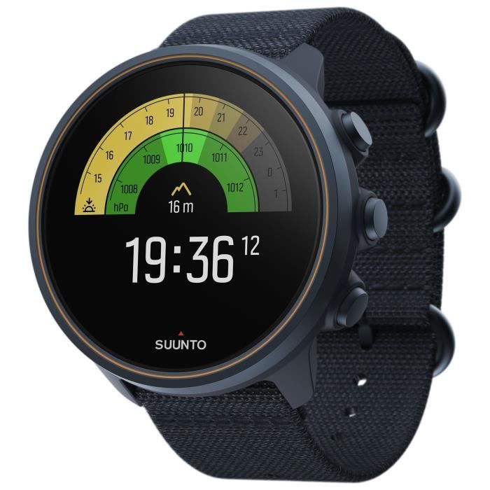 Suunto 9 Baro - Granite Blue - montre de sport avec bracelet - nylon - granit bleu - tour de poignet : 130-220 mm - Bluetooth - 66,9