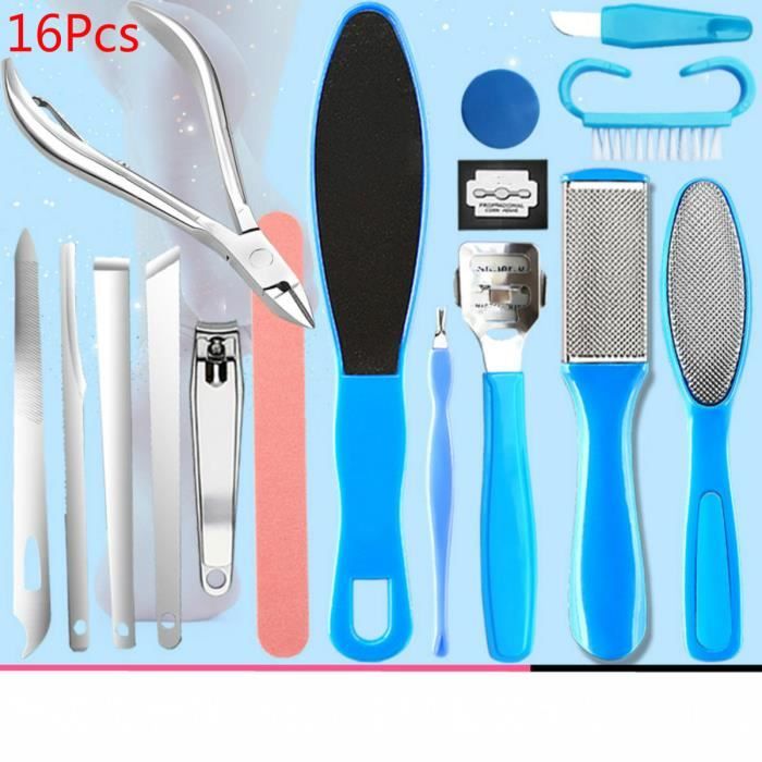 Kit De Pédicure Professionnels, Lime Pour Pieds Râpe À Pieds Outils De Pédicure En Acier Inoxydable, Enlever La Peau Dure Et Morte (