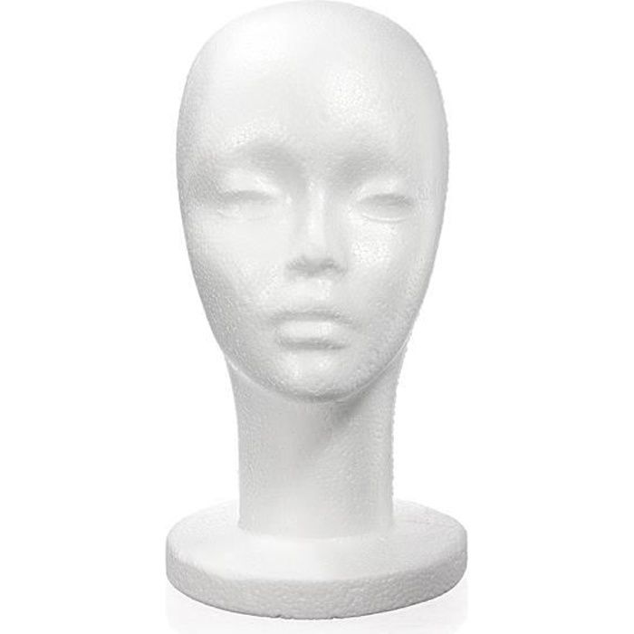 Tête A Presentoir Perruque Chapeau Femme Mannequin
