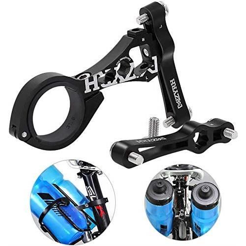 Adaptateur de support de bouteille d'eau de vélo, support de support de guidon de vélo réglable pour vtt vélo de route (noir)