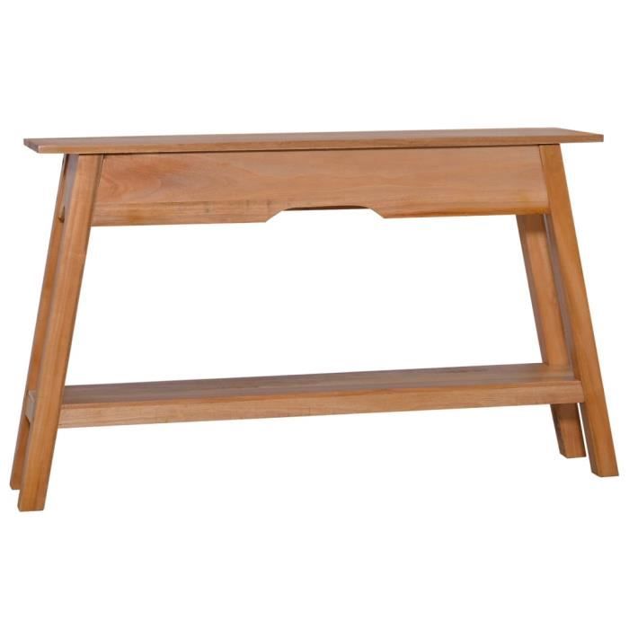 Top Table console Style Contemporain - Armoire console Table basse 120x30x75 cm Bois d'acajou massif ☺410128