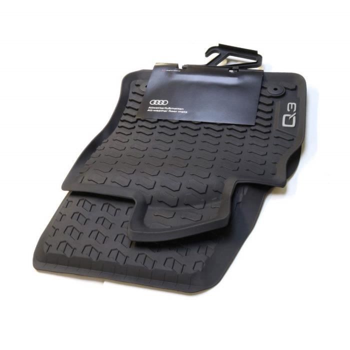 Audi 83B061501041 Tapis de Sol en Caoutchouc Haut de Gamme avec Inscription Q3 Noir