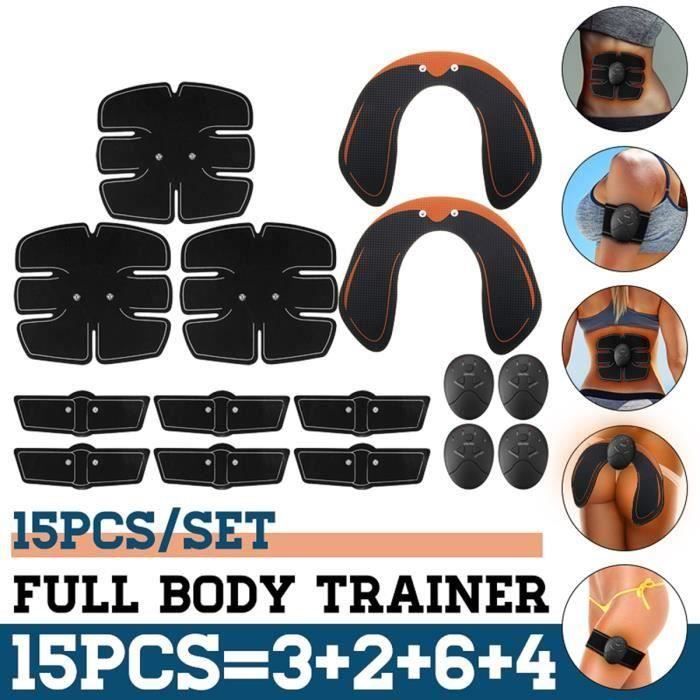 NEUFU 15PCS Kit Hanche Abdominale Bras Entraîneur Muscle Stimulation Fesses Levage