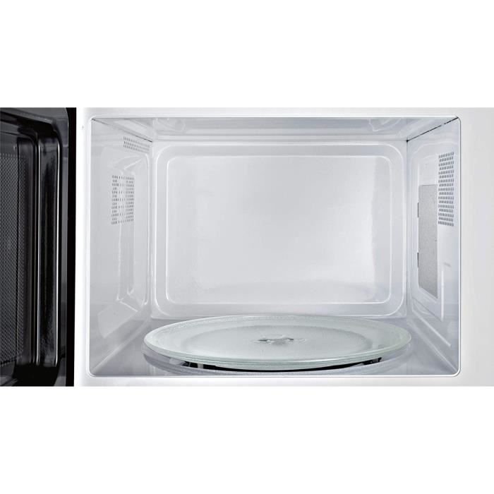 Bosch Electroménager HMT72M450 Série 2, Micro-ondes Pose-libre, 46 x 29 cm, 800 W, 5 puissances, Bouton rotatif - Inox Argent