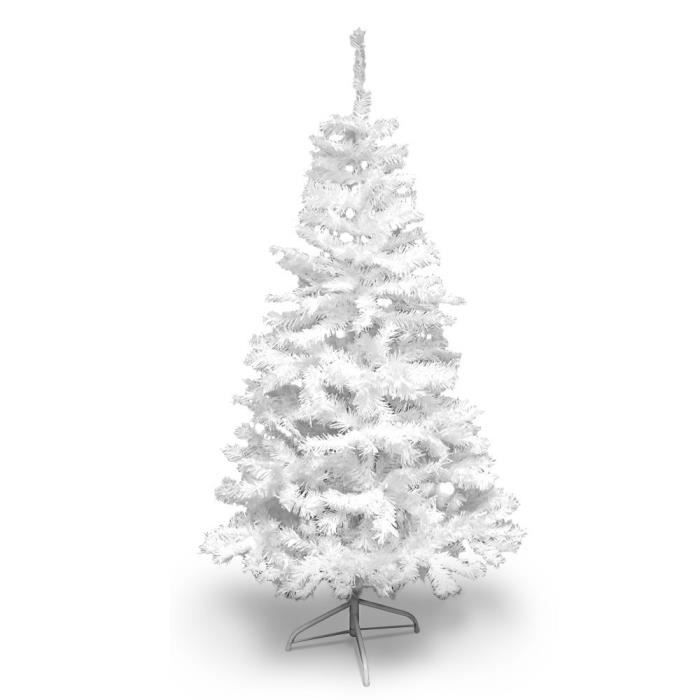 Sapin de Noël artificiel blanc Deluxe Blanc 150 cm