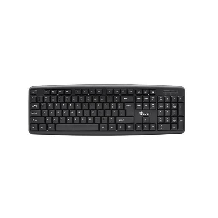 Heden Clavier HEDEN QWERTY filaire usb couleur noire USB NC