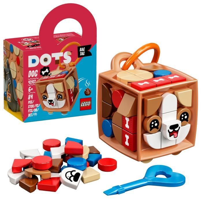 LEGO® 41927 DOTS Porte-clés chien – Accessoire et Loisirs créatifs, Décoration pour Filles et Garçons