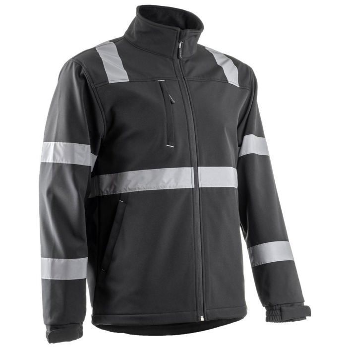 Veste de travail coupe vent imperméable agent de sécurité Coverguard VIGILE - Noir