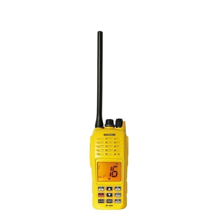 NAVICOM RT420+ VHF Portable 5W - Étanche IPX7 et Flottante  - Flashlight