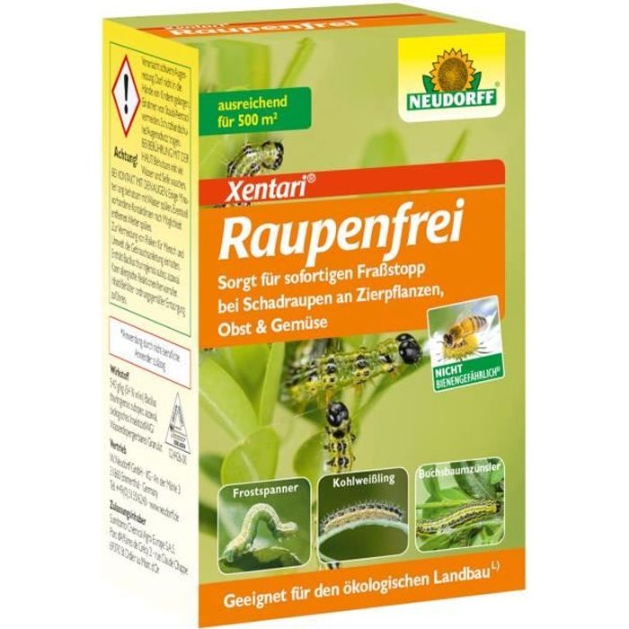Neudorff - Chenille Libre Xentari 25g pour Buis Anti-chenilles Organismes