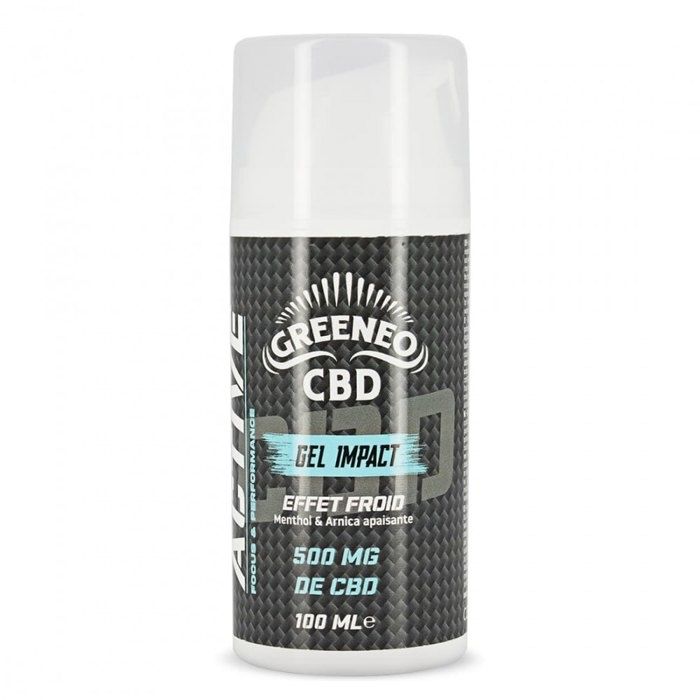 Gel CBD 500 mg Greeneo Impact 100 ml Menthe et Arnica