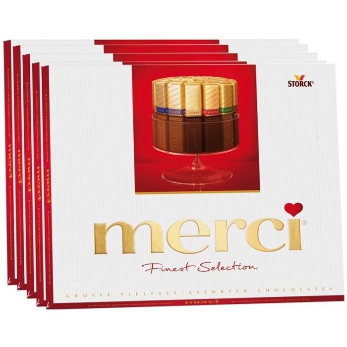 Storck Merci Grande variété, Finest Selection, chocolat 5 X 250g