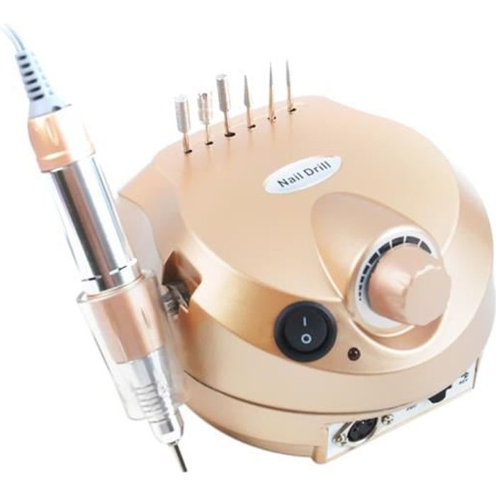 Walmeck Perceuse à Ongles électrique Perceuse électrique Professionnelle Kits de Manucure de Polisseur de Salon