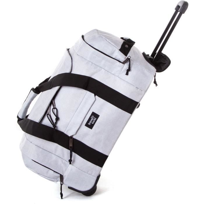 TRAVEL WORLD Sac à Roulettes 53 Cm Couleur Argent