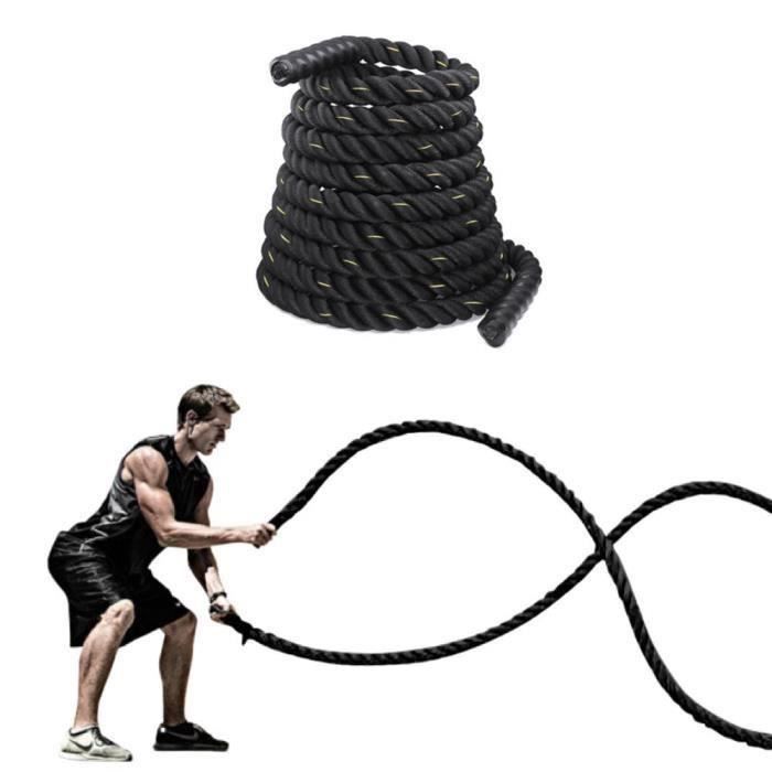 38mm*12m Corde de formation Corde d'entrainement Sportif Fitness Force Exercice Musculation