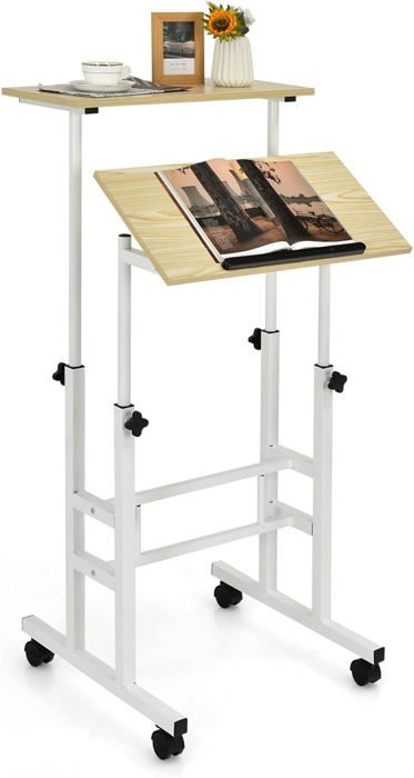 table de bureau pour ordinateur pc avec tablette imprimante, tablette à