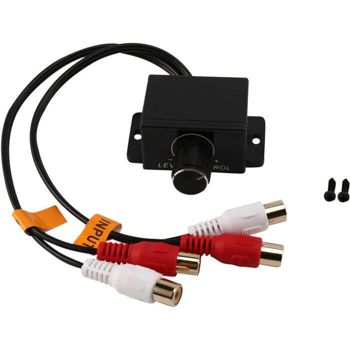 Contrôleur De Niveau RCA Recoil LC1 - Pour Ampli Voiture, Réglage Volume Basses, Universel