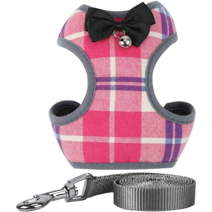 Harnais pour Chiens et Chats Gilet en Maille dAir Doux pour Randonne Taille L Rose PZCC