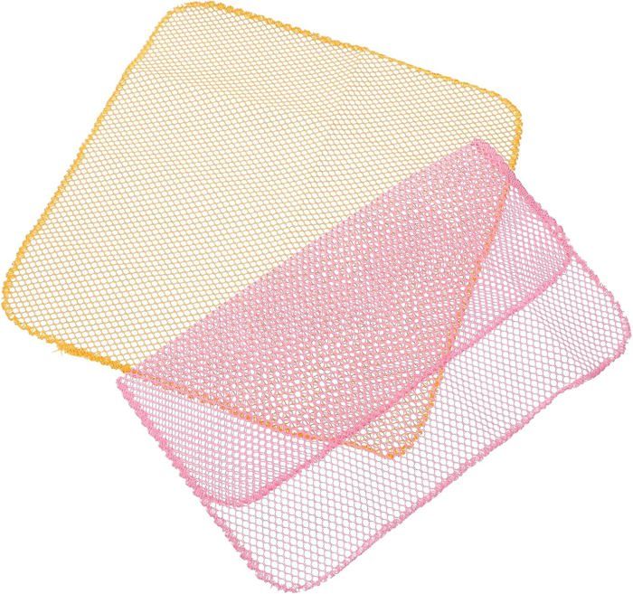 Lot 4 Filets Vaisselle En Maille – Chiffons Anti-Pâte & Résidus Tenaces, Sans Rayures (30x30 Cm)