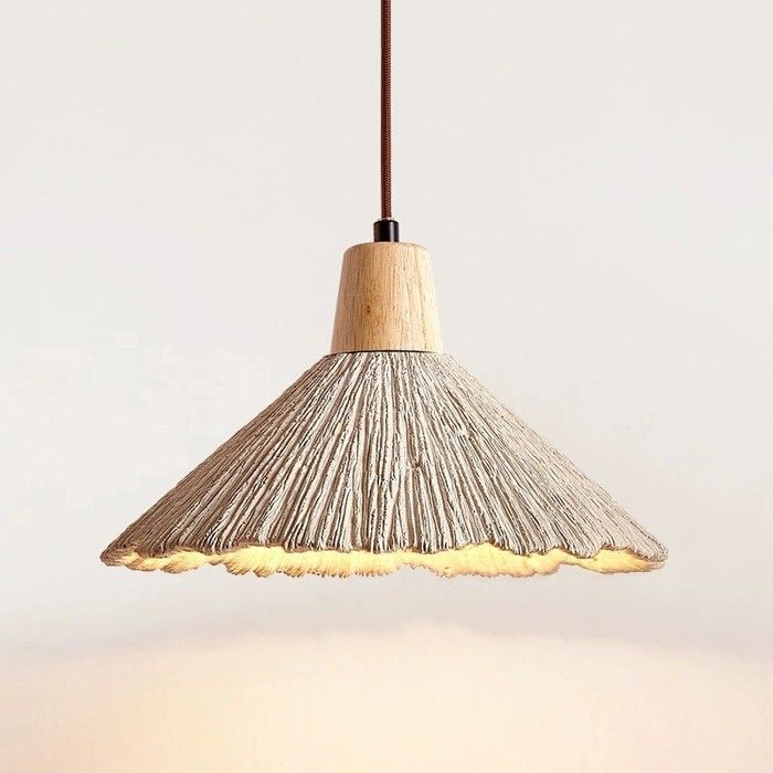 Fusion Suspension Luminaire Moderne Créatif Ciment - Lustre Contemporain Design Chapeau Vintage E27 Lampe - 1pcs Ø26cm