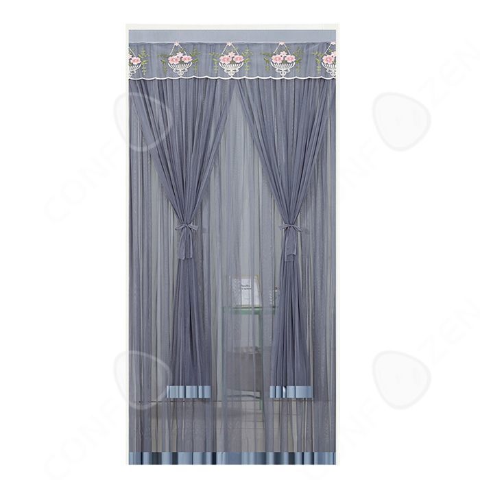 COAOC Rideau Aimanté Pour, Moustiquaire Porte MagnéTique Sans Percer Outil Facile Pour Enfants Et Animaux De Compagnie - Blanc 120x220cm(47x87inch