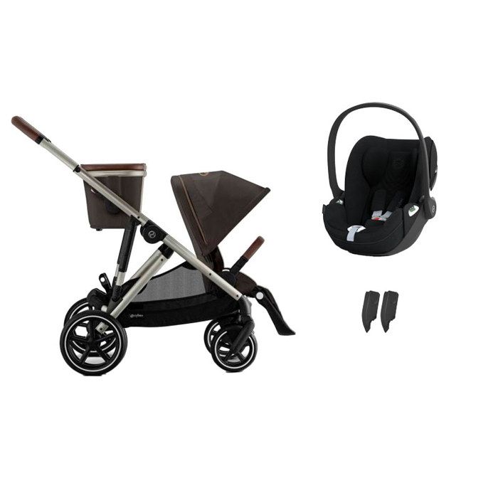 CYBEX - Poussette Duo Gazelle S + Cloud T I-size Chocolate Brown
