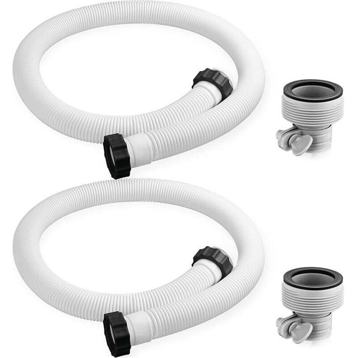 Pour Intex piscine tuyau adaptateur tuyau de remplacement piscine tuyau filtre pompe raccords de tuyau (2 pièces) Étiquette