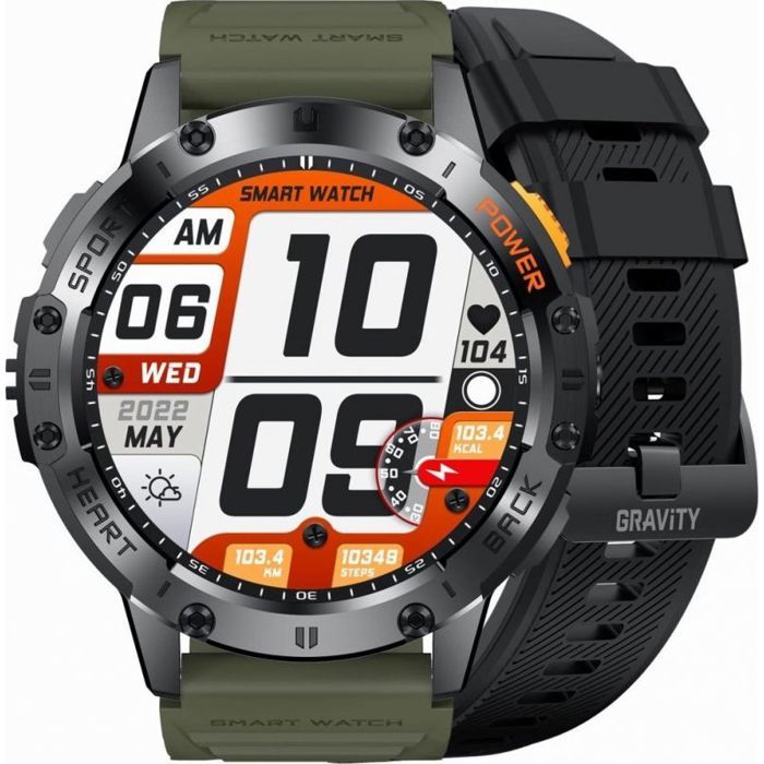 Montre bluetooth - montre connectee - montre intelligente Gravity Montre connectée pour homme GT22-5