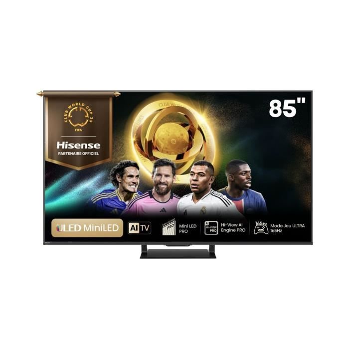 TV Mini LED QLED Hisense 4K UHD 85U7Q PRO 215 cm 2025 - vue 7