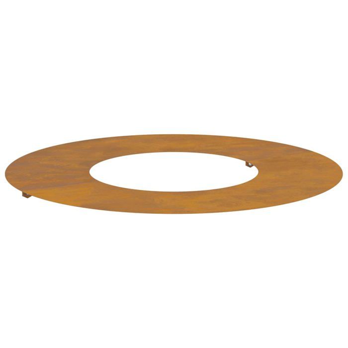 vidaXL Pot en Acier Corten Acier corten Grand Incrustations Décoratives - vue 3