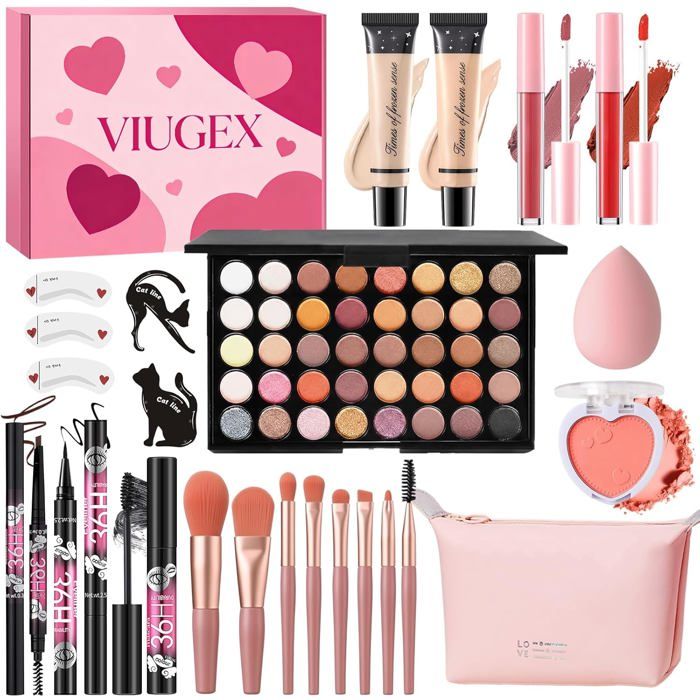 Kit de maquillage 6 pièces et sa trousse Kontiki | King Jouet Belgique - Coiffure & Maquillage