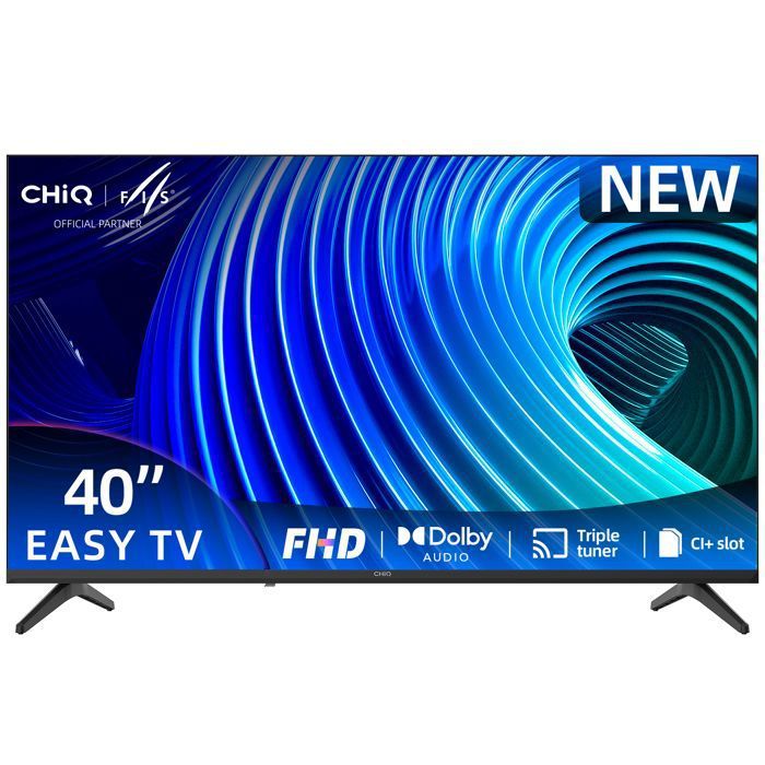 CHiQ 40D210M Easy Series TV non Smart TV LED FHD 40 Pouces (100cm) Sans Bord Classe énergétique E