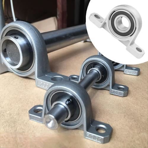 Bloc Palier à Roulement à Billes - Alésage 12 Mm, Espacement Des Trous 55 Mm - En Alliage De Zinc - Pour Arbres Guidés (mines, Textile, Agriculture...)