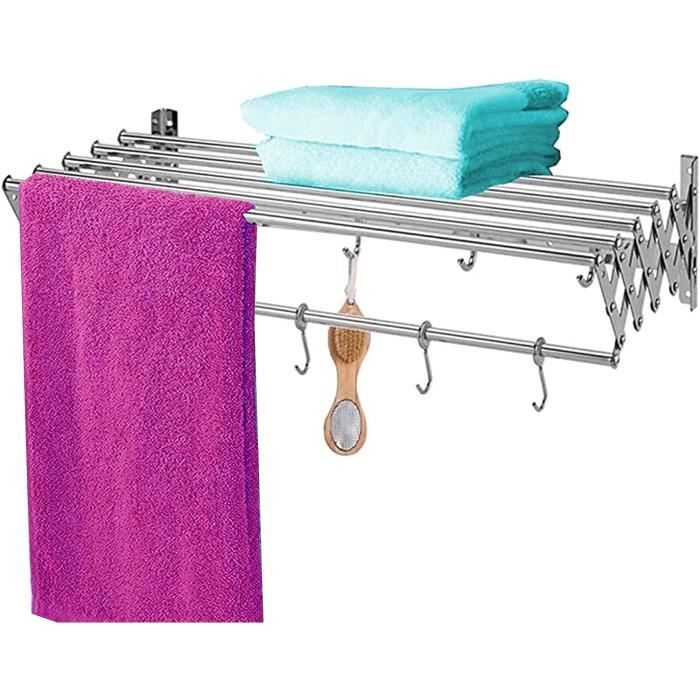 Sèche-linge Rétractable Ancien - Moulinet à Linge Intérieur/extérieur - 21 Ft - Camping