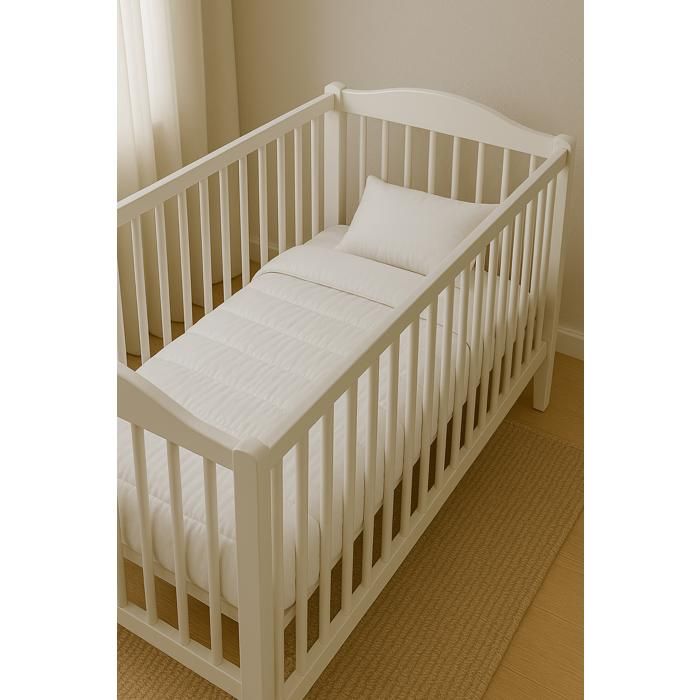 Couette bébé - MORTREUX - 80x120 cm - Coton anti acariens - Garnissage 300g/m² - Fabrication Française