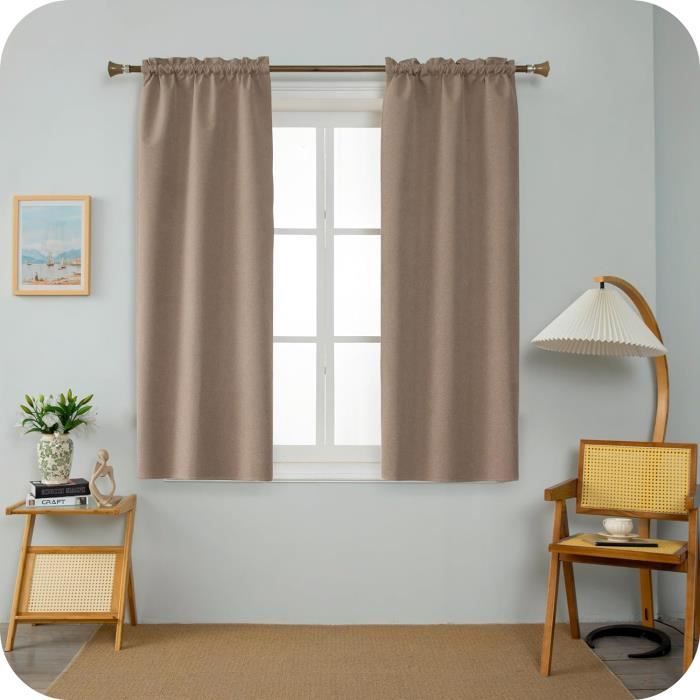Paire De Rideaux Gris Extra Longs – Occultants – 110" Goutte X 84" – Sur-mesure