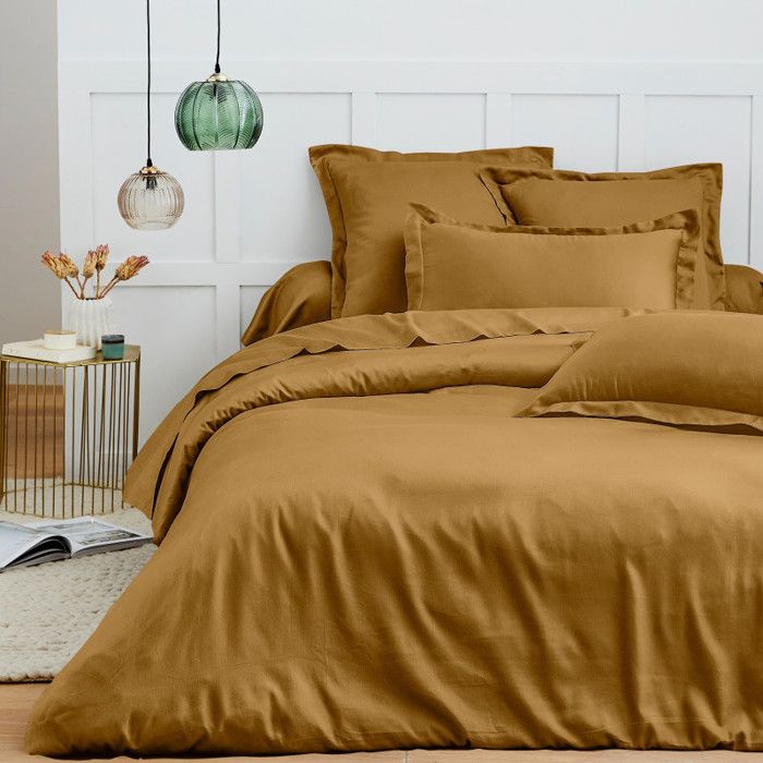 Housse de couette 260 x 240 cm Prémium pour lit 2 places King Size - Prémium Caramel Housse de couette 260 x 240 cm Prémium pour lit 2 places King Size - Prémium Caramel