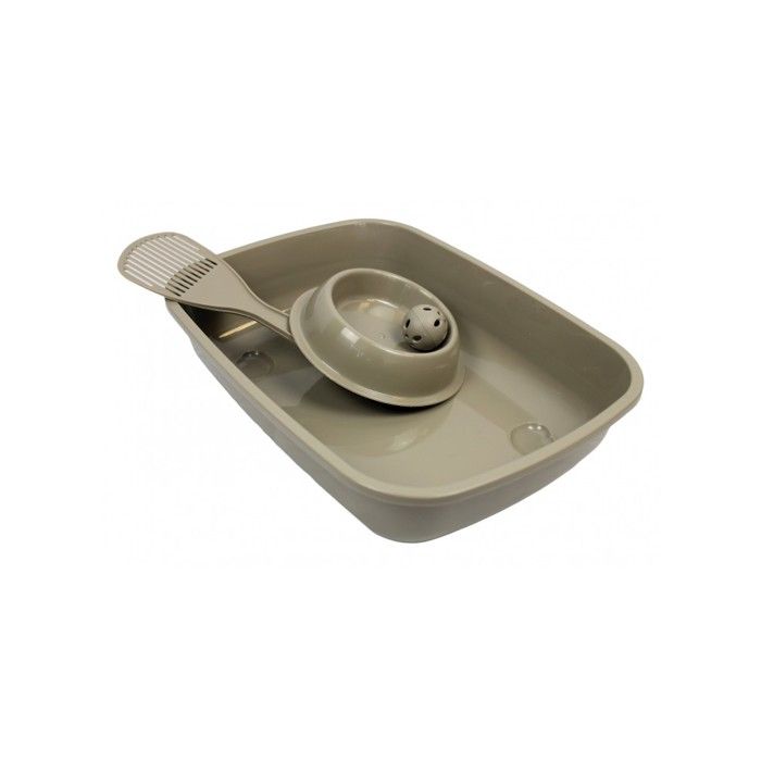 Mon ami Luki - Kit chaton complet - TAUPE - 40X10X6CM