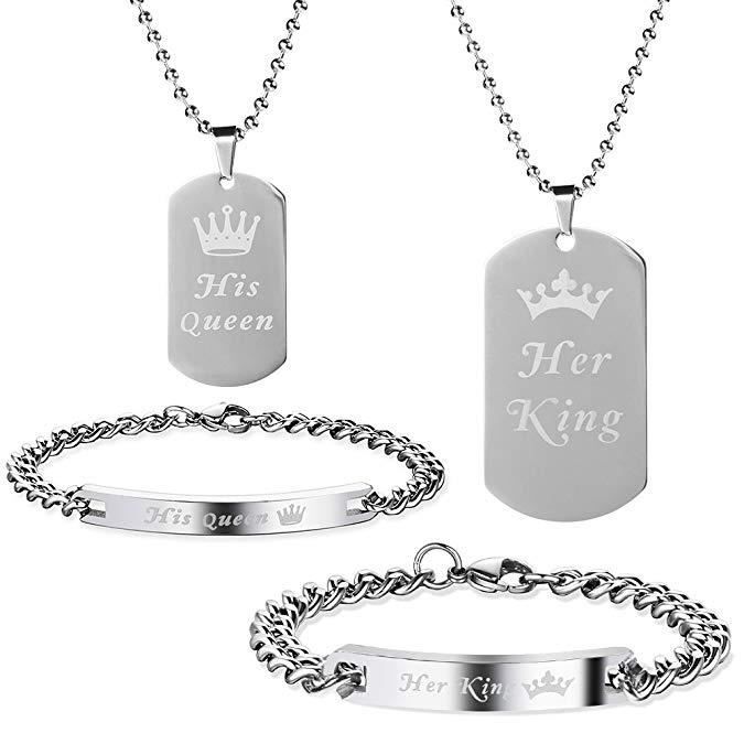 Bracelet Homme Acier Bijou Cadeau Anniversaire Noel Saint-Valentin