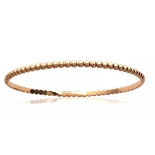 Bracelet Jonc Épais Plaqué Or 18 Carats 750//1000 Diamètre 6,2 CM
