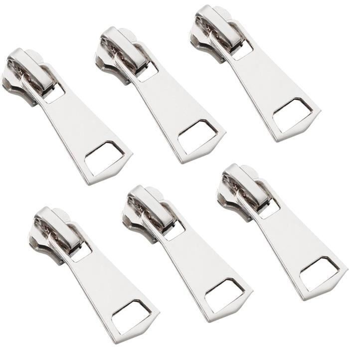 Lot De 12 Curseurs De Fermeture Éclair Universels - Tailles 3, 5, 8 Cm - Pour Réparer Vêtements, Valises, Sacs - 10