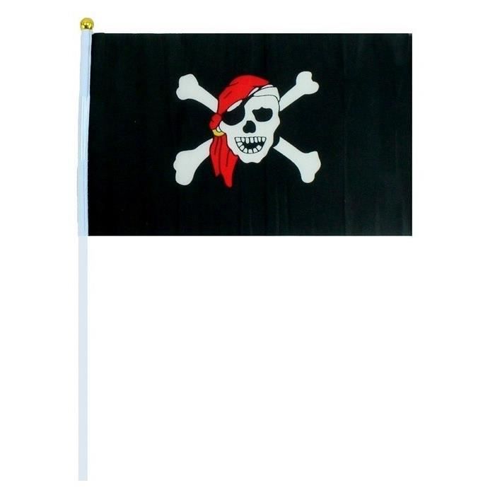 2 Pièces Drapeau Pirate Jolly Roger Drapeau Pirate Crâne Drapeau Pirate Os Croisés Drapeaux dhalloween Décoration pour Parti Pirate Halloween Anniversaire et Cadeaux Taille 1