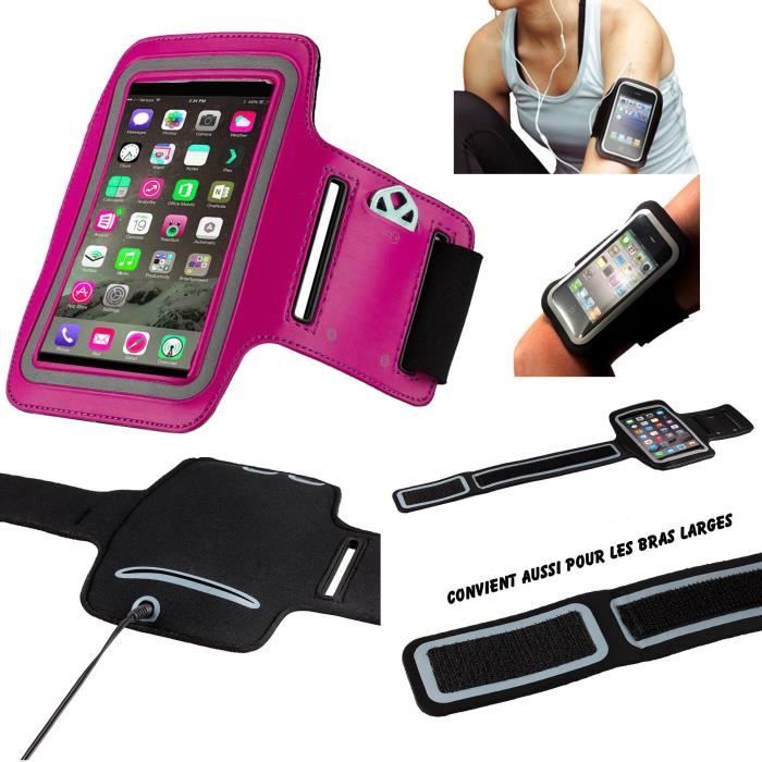 Brassard Sport Neoprene Pour Telephone Course A Pied Randonnée Rose SONY C4 C5 Z5 PREMIUM