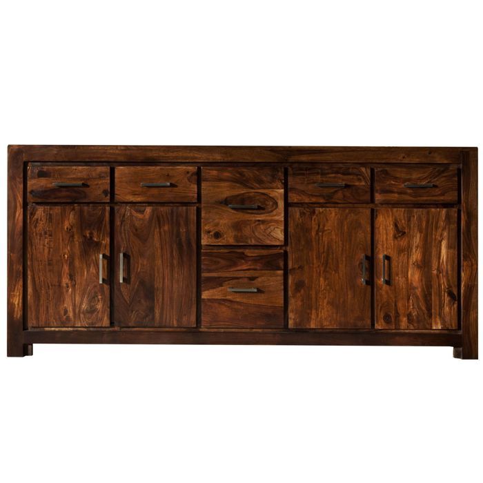Buffet bas Sheesham brun laqué massif 200x45x90 cm (BxTxH) bois massif METRO LIFE #134 Buffet bas Sheesham brun laqué massif 200x45x90 cm (BxTxH) bois massif METRO LIFE #134