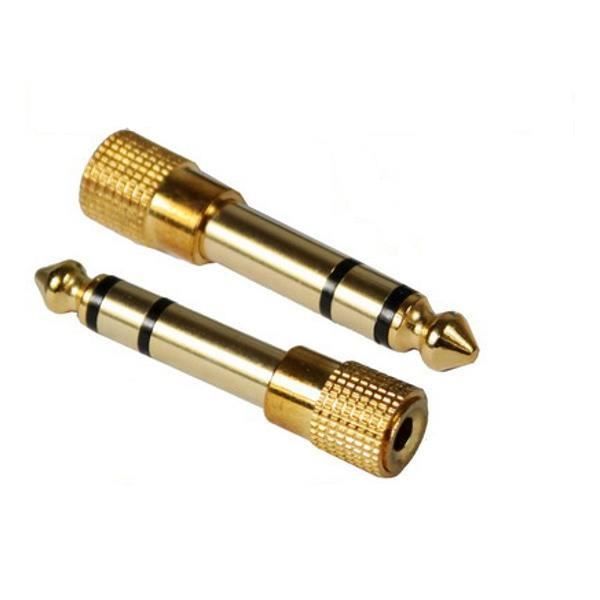 C U00e2ble Audio Jack Plaqu U00e9 Or 6 35 Mm 1