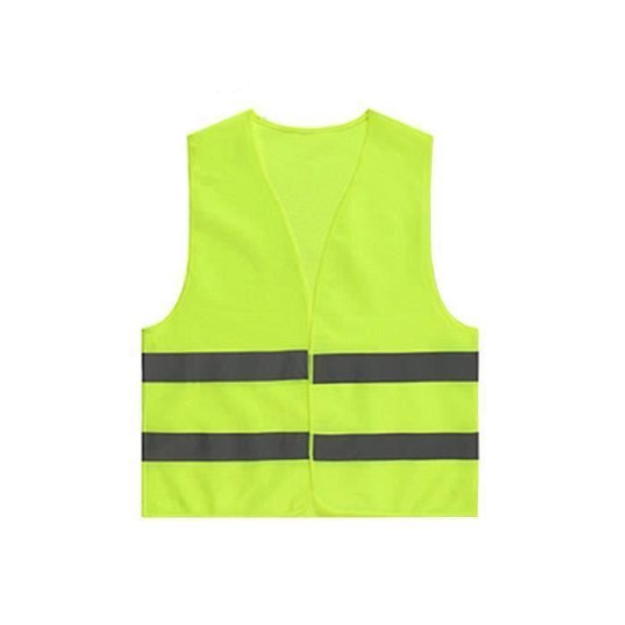 Gilet De Sécurité Jaune Haute Visibilité 9 Poches | Norme ANSI/ISEA 107-2020 Niveau 2 | Bandes Réfléchissantes 360° | Taille XL | Pour Travail Et Loisirs