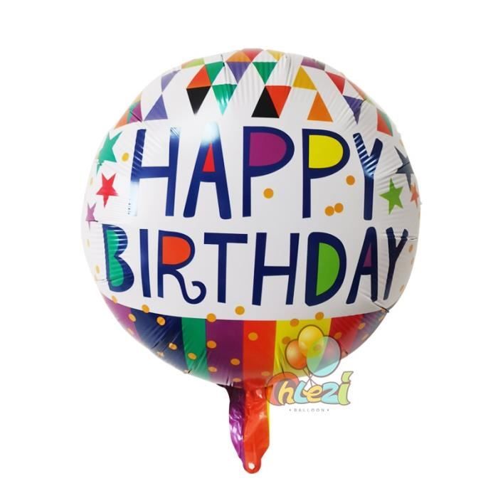 Taille Style 7 Ballons Ronds A Helium En Aluminium 18 Pouces 7 Pieces Pour Decoration De Fete D Anniversaire Pour Adultes Pou Cdiscount Maison