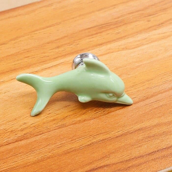 Lot De 6 Boutons Enfant En Forme De Dauphin - Vert Ou Rose - Plastique, Queue - Neufs Pour Customisation