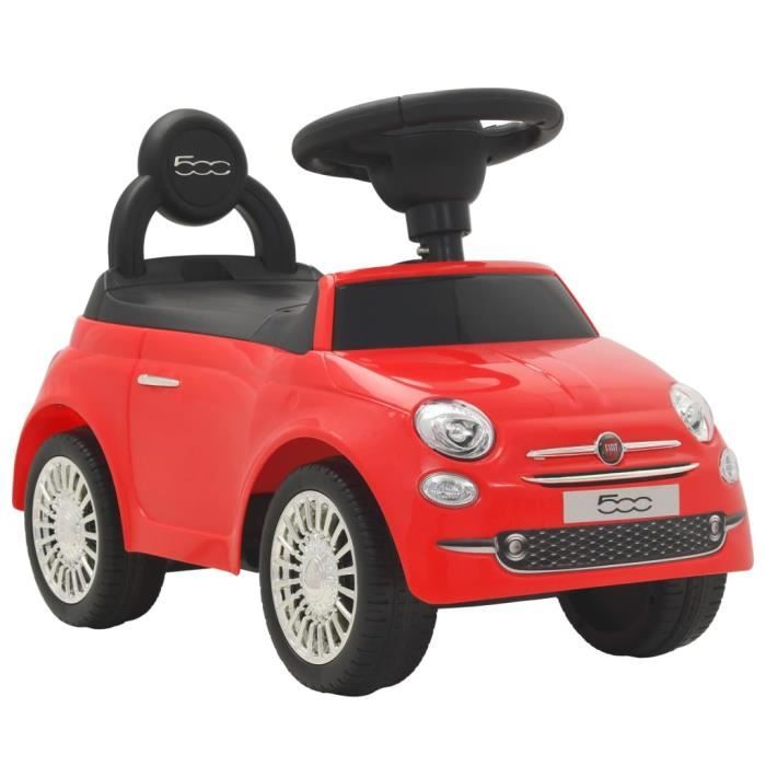 Tendances 21 Voiture A Chevaucher Voiture Jouet Enfant Fiat 500 Rouge Gif Cdiscount Jeux Jouets